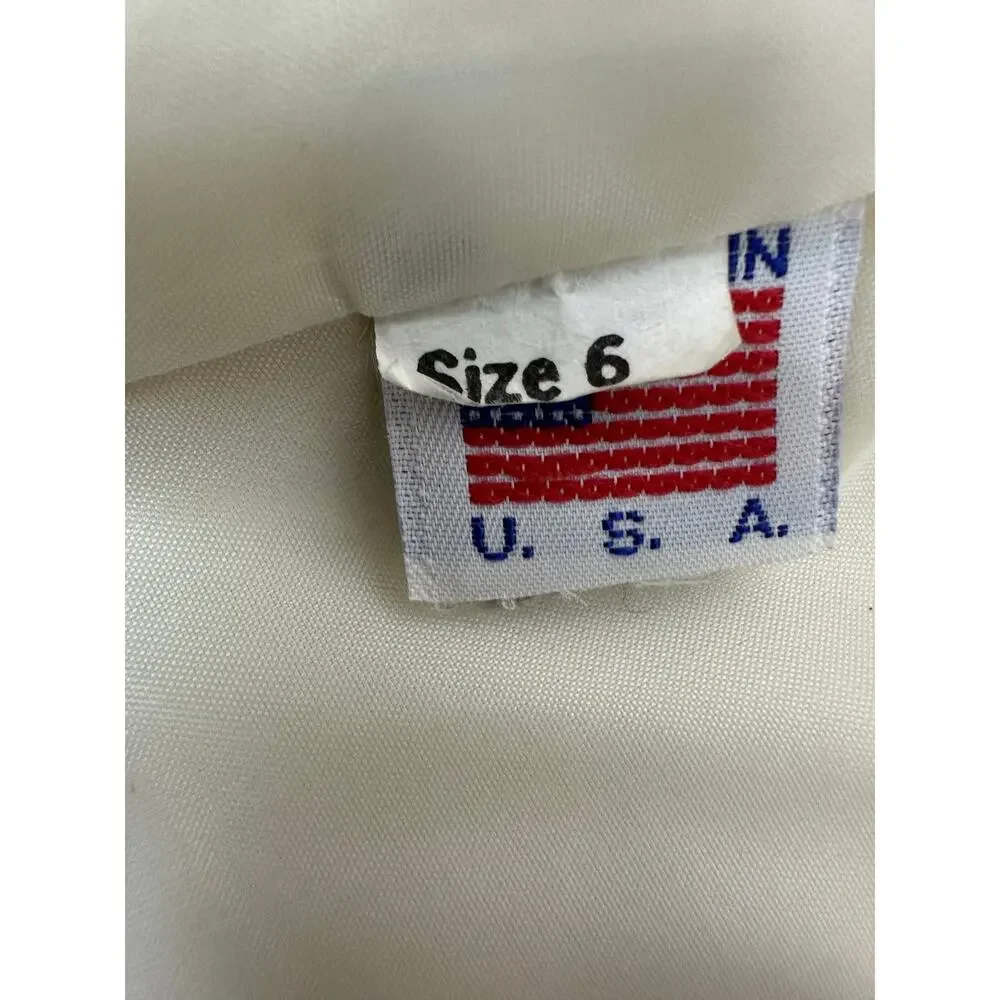 Vintage Ernst Strauss Women's Cream Color Trench Coat Jacket 100% Wool Size 6